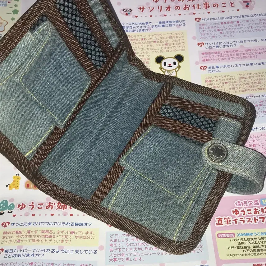 [BUNJANG] Classic Diary Cover Bear Denim Notebook / 고전 다이어리 커버 곰 데님 수첩 헤이세이