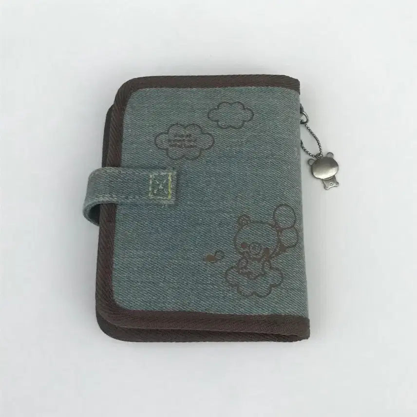 [BUNJANG] Classic Diary Cover Bear Denim Notebook / 고전 다이어리 커버 곰 데님 수첩 헤이세이
