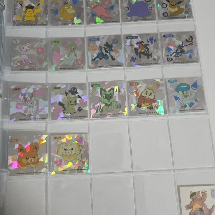 [BUNJANG] Coco Rich Pokemon Sticker Set (17 Types Complete) / 코코리치 포켓몬 스티커 17종 전종 팝니다.