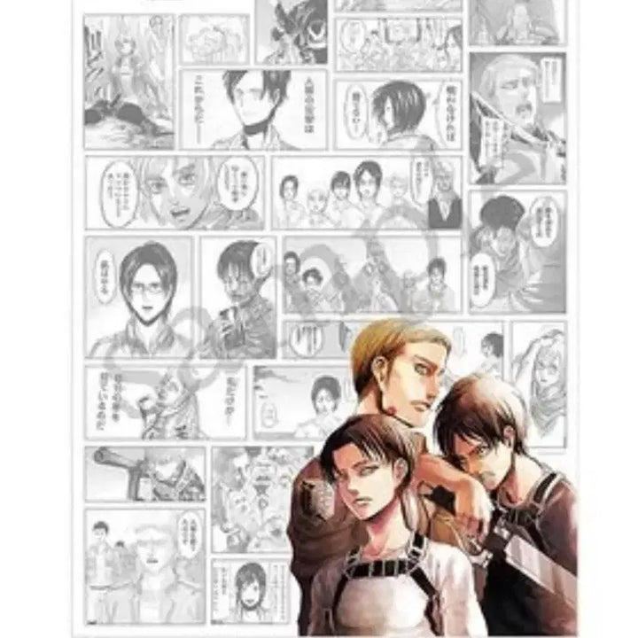 [BUNJANG] Attack on Titan Levi Acrylic Block + Special Exhibition Poster / 진격의 거인 전시회 리바이 아크릴블록+회차관람 특전 포스터