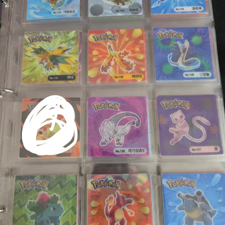 [BUNJANG] Pokemon Seaweed Lenticular Card Set (62 types, excluding Horsea) / 포켓몬 김 렌티큘러 62종 팝니다(쏘드라 없음)