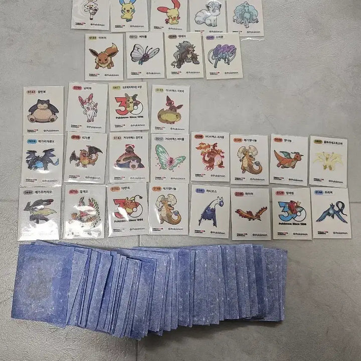 [BUNJANG] Pokemon 30th Anniversary Stickers / 포켓몬 30주년 띠부씰들 판매 해요