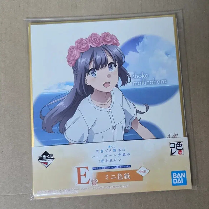 [BUNJANG] Seishun Buta Yarou Makise Shoko Shikishi / 청춘돼지 색지 마키노하라 쇼코 청춘 돼지