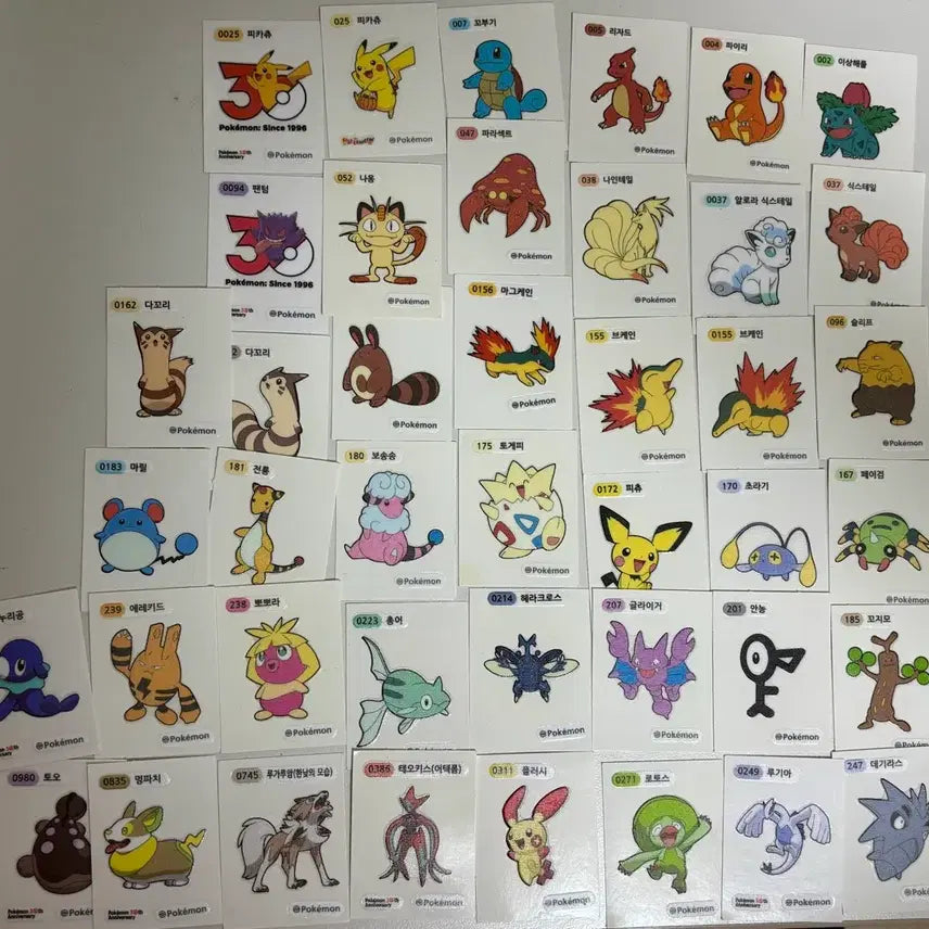 [BUNJANG] Pokemon Stickers Bundle Set / 이번주까지만가격할인)포켓몬 띠부띠부씰 일괄 양도