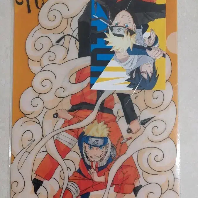 [BUNJANG] Naruto Sasuke Clear File &amp; Postcard Set / 나루토 사스케 클리어파일 엽서 세트