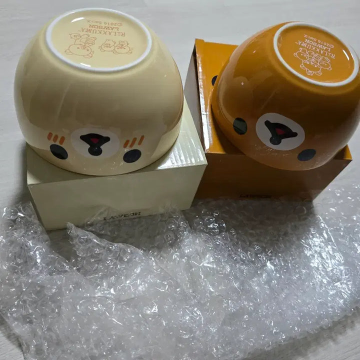 [BUNJANG] Rilakkuma Lawson Collaboration 2016 Bluish Bowl Set / 2016 리락쿠마 로손 콜라보 발그레 그릇 미사용 새제품