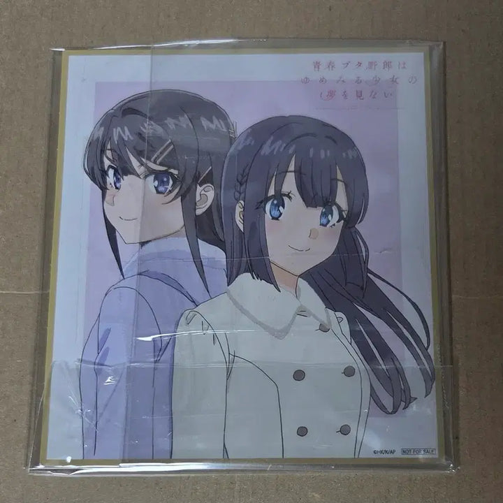 [BUNJANG] Seishun Buta Yarou The Movie Shikishi Art Board / 청춘돼지 극장판 색지 청춘 돼지