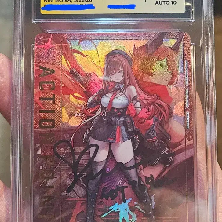 [BUNJANG] NIKKE Raphaela Voice Actor Kim Bona Autographed CGC 10 Gem Mint Card / 니케 라피 성우 친필 싸인 cgc 10&amp;10등급 판매합니다