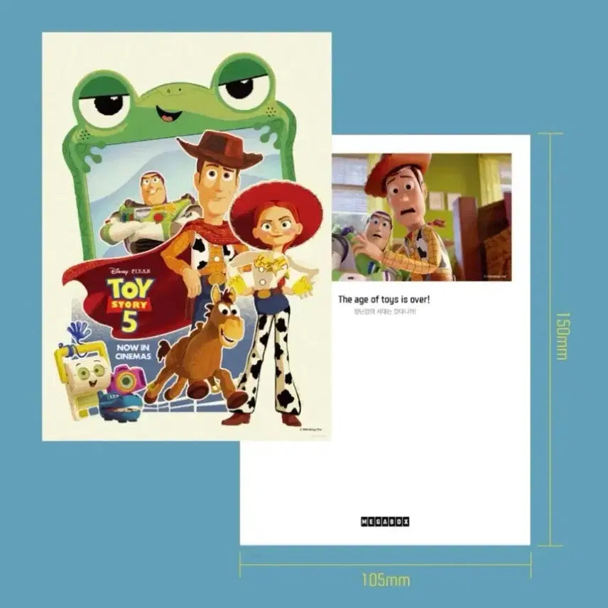 [BUNJANG] Toy Story 5 Megabox Special Edition Decopack Postcard Set / 토이스토리 5 메가박스 특전 데코팩 엽서 세트