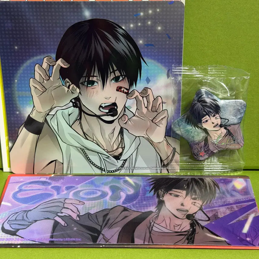 [BUNJANG] SPARKLZ Black Horse Postcard, Badge, Ticket Set / 스파클즈 검은 목마 엽서, 뱃지, 티켓 1종