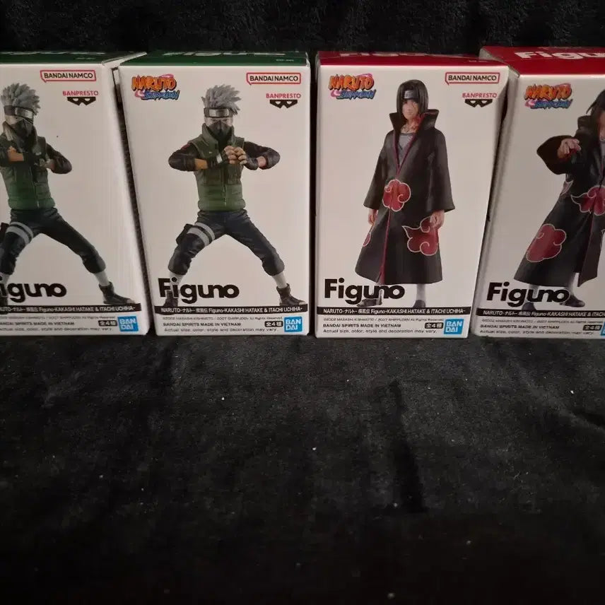 [BUNJANG] Naruto Kakashi/Itachi 4-Piece Figure Set / 나루토 피규어 카카시/이타치 4종 세트