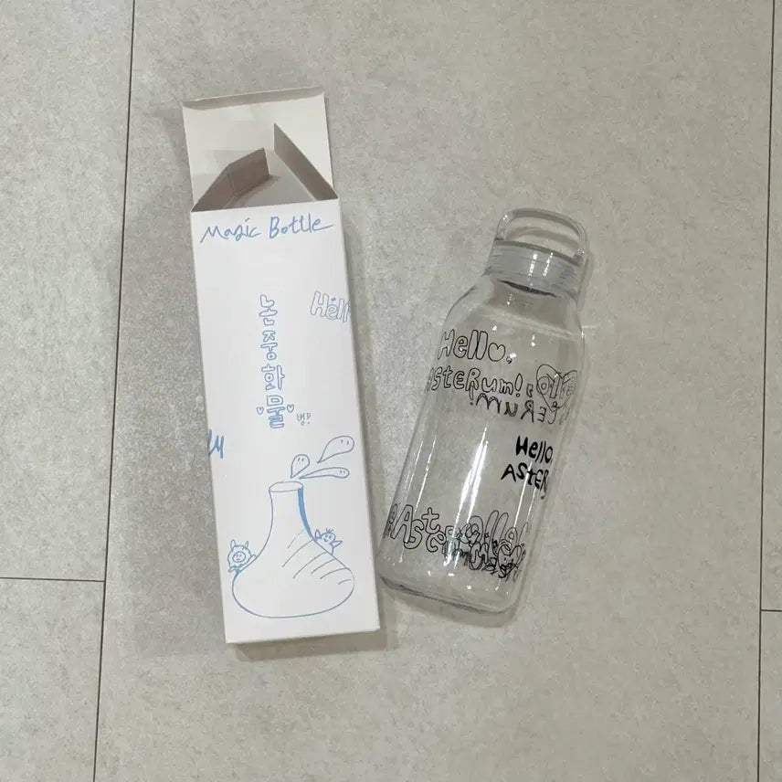 [BUNJANG] Pleiades Non-Neutral Water Bottle White Clear Type Unused / 플레이브 논중화물 물병 보틀 화이트 클리어타입 미사용
