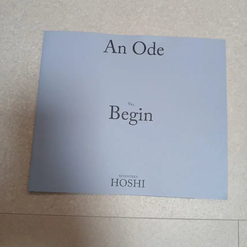 [BUNJANG] SEVENTEEN HOSHI An Ode Begin Photobook / 세븐틴 호시 An Ode Begin