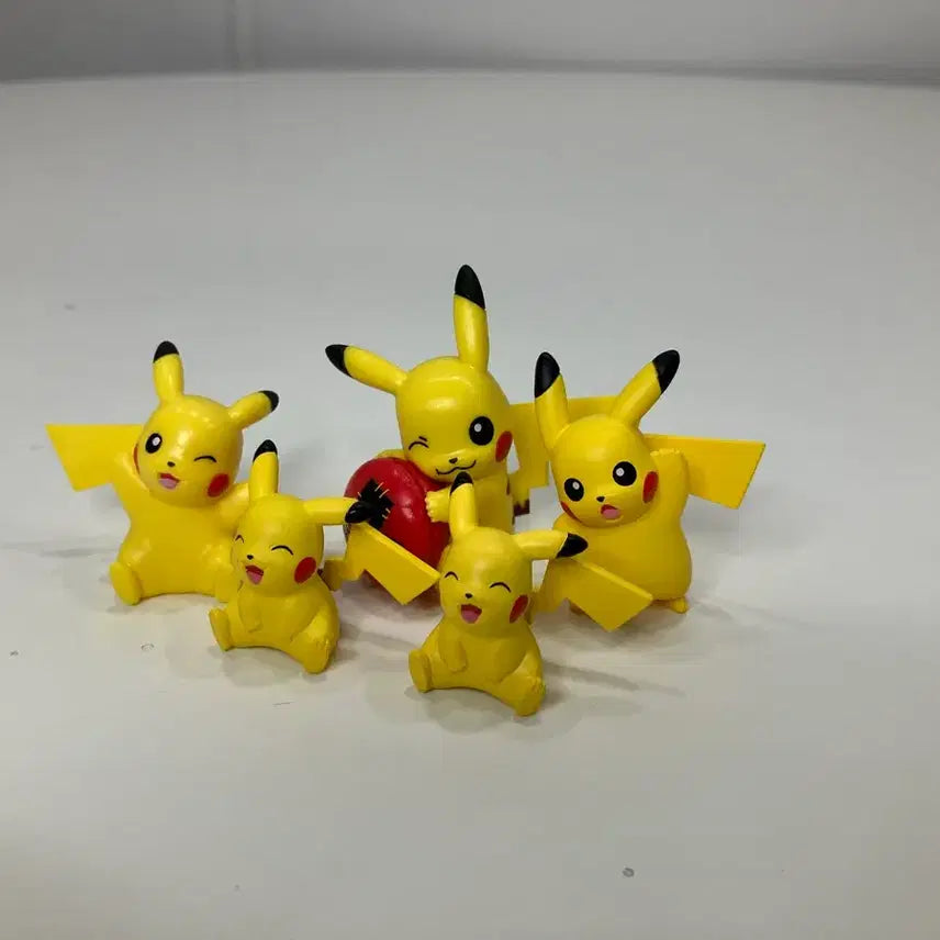 [BUNJANG] Pokemon Pikachu Mini Figures Set (5 Types) / 포켓몬스터 피카츄 미니 피규어 5종 일괄