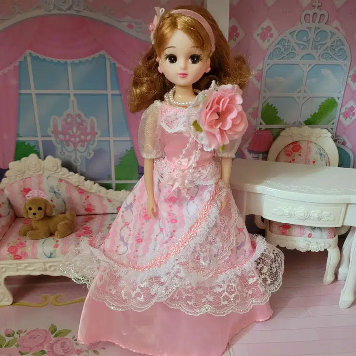 [BUNJANG] Takara Tomy Rika-chan Floral Wedding Dress Doll / 타카라토미 리카인형 플로럴 웨딩 드레스 리카인형