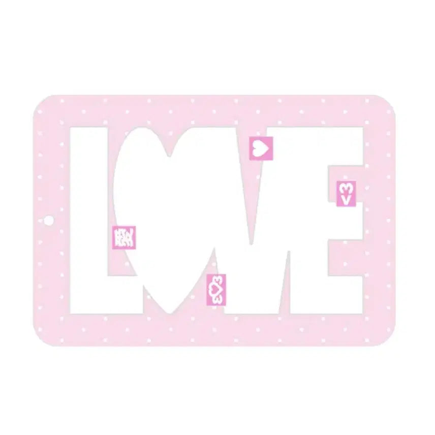 [BUNJANG] TWICE LOVE Photocards Holder Pink White / TWO LOVE 러브 포카홀더 러브홀더 핑크화이트