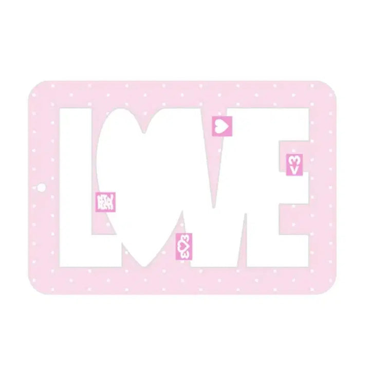 [BUNJANG] TWICE LOVE Photocards Holder Pink White / TWO LOVE 러브 포카홀더 러브홀더 핑크화이트