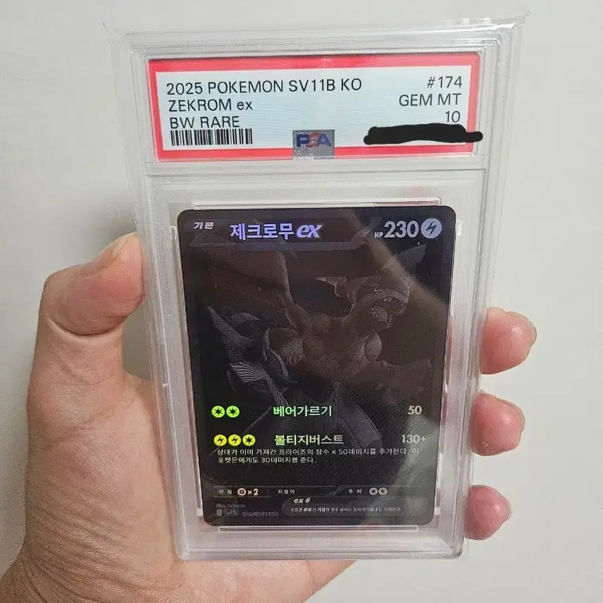 [BUNJANG] Pokemon Card Zekrom EX BW PSA 10 Graded / 포켓몬카드 제크로무 psa10 판매