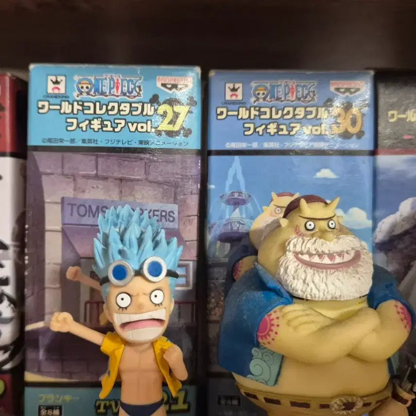 [BUNJANG] One Piece World Collectable Figure Frankie &amp; Tom / 원피스 월드 콜렉터블 피규어 프랑키  톰 피규어
