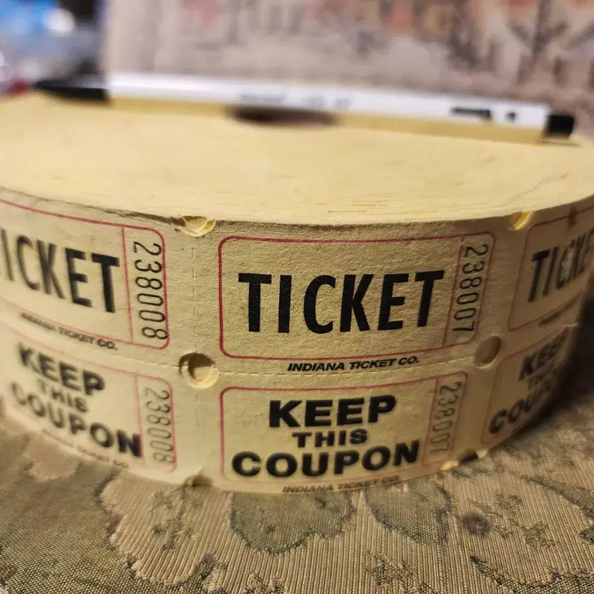 [BUNJANG] Raffle Ticket Roll (16.3cm Diameter) / USA 티켓은 주로 이벤트, 축제, 경품권 추첨권 응모권 등에서 입장 확