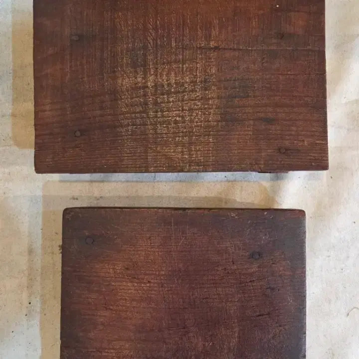 [BUNJANG] Vintage Wooden Tea Tray Set (2 pieces) / 고태미 좋고 튼튼한 옛날 나무 편대 2점