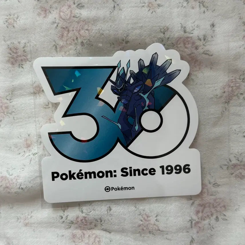 [BUNJANG] Pokemon 30th Anniversary Dialga Logo Sticker / 포켓몬 올리브영 30주년 로고 스티커 디아루가