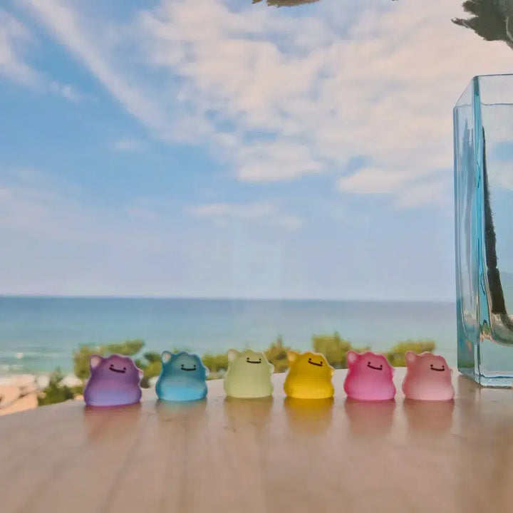 [BUNJANG] Pokemon Ditto Glow-in-the-Dark Figure 6-Piece Set / 포켓몬스터 메타몽 야광 피규어 6개 세트