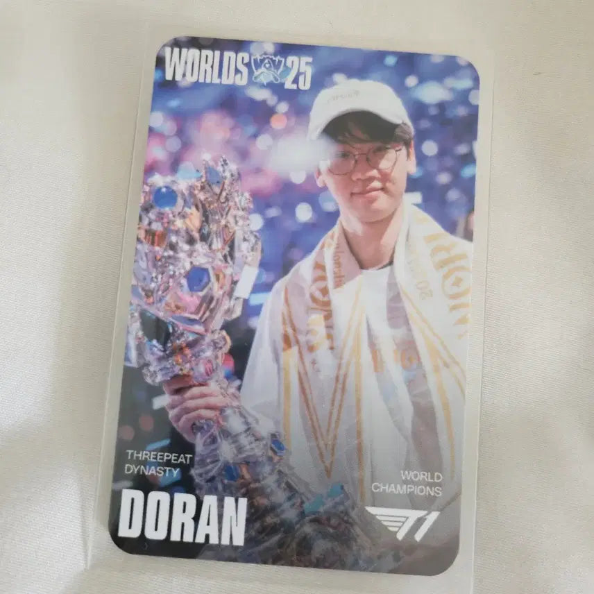 [BUNJANG] T1 Doran MSI Worlds Photocard / T1 Doran 티원 도란 msi 월즈 포토카드