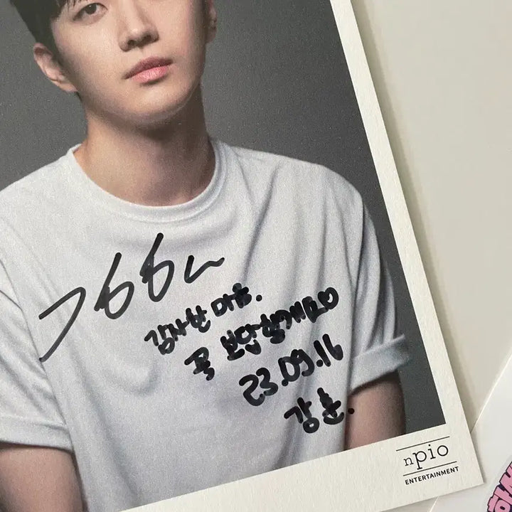 [BUNJANG] Kang Hoon Signed Autograph / 배우 강훈 친필 싸인