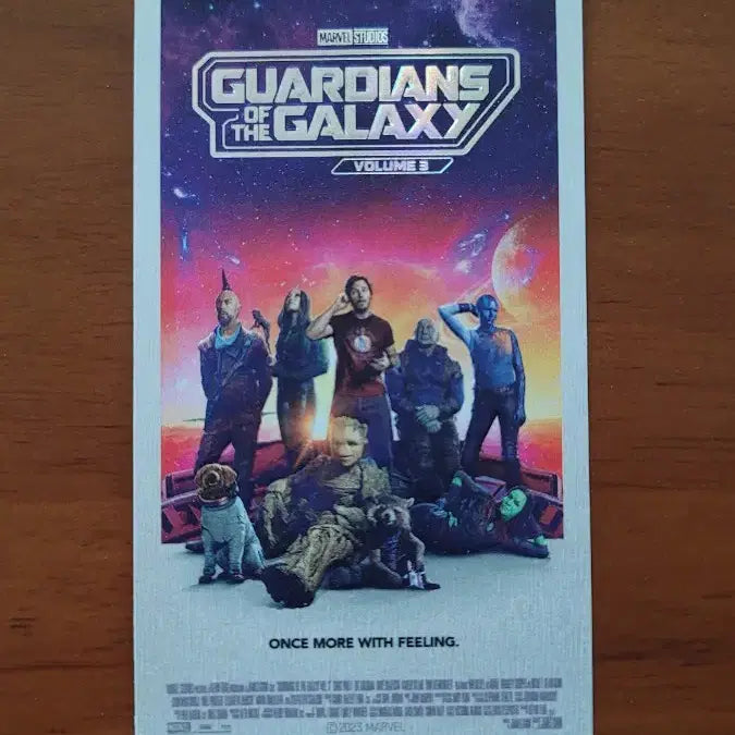 [BUNJANG] Guardians of the Galaxy Vol. 3 Original Ticket / 가디언즈 오브 갤럭시 3 오리지널 티켓