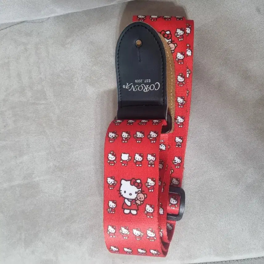 [BUNJANG] Sanrio Hello Kitty Guitar Strap (Corona Brand) / 고전 키티 헬로키티 기타 스트랩 (코로나 브랜드)
