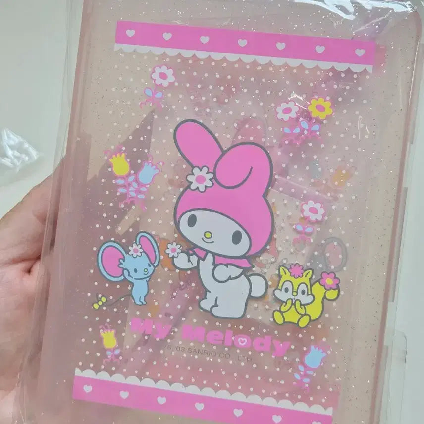 [BUNJANG] Classic My Melody Stationery Set with Case (2003) / 고전마이멜로디 문구세트 케이스 보관함 마멜메모지 연필 지우개