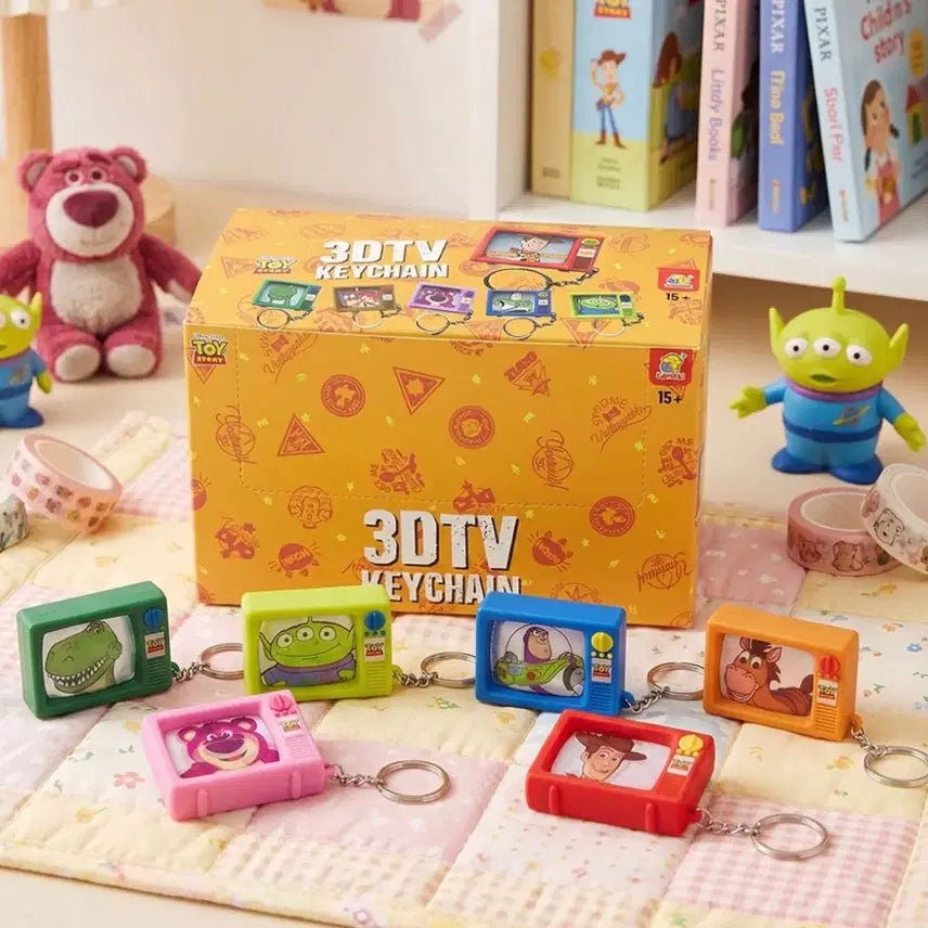 [BUNJANG] Disney Pixar Toy Story Lotso 3D TV Keychain / 토이스토리 테레비 TV 키링 - 랏소