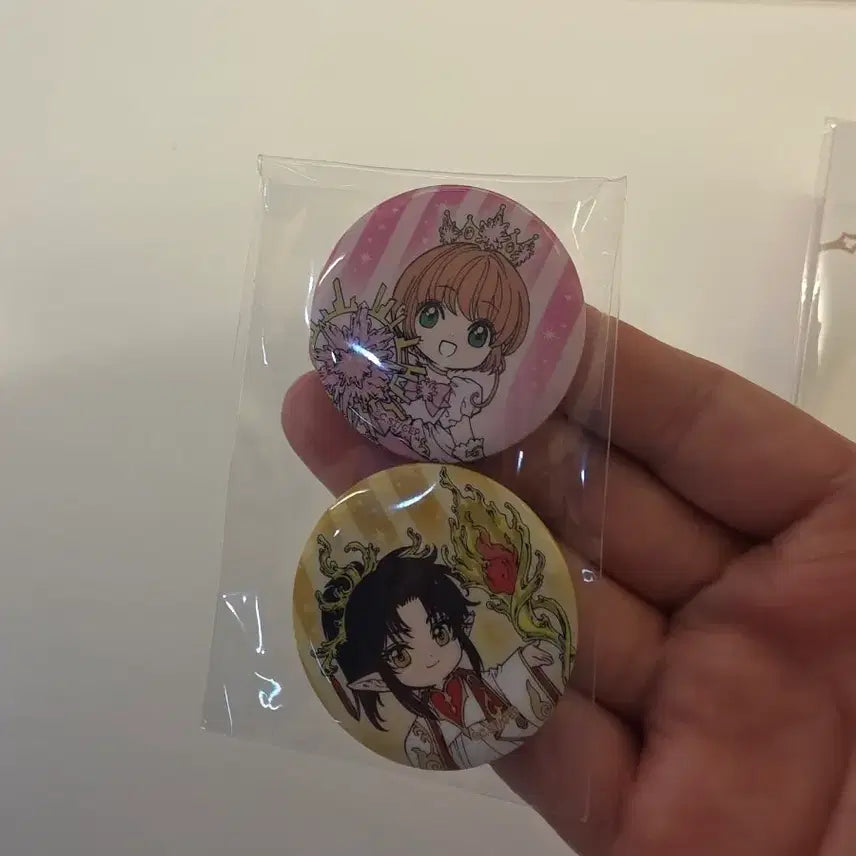 [BUNJANG] CLAMP Exhibition Exclusive Sakura &amp; Asura Can Badge Set / 클램프 전시 후기 특전 캔뱃지 사쿠라 아수라 세트 미개봉 새상품