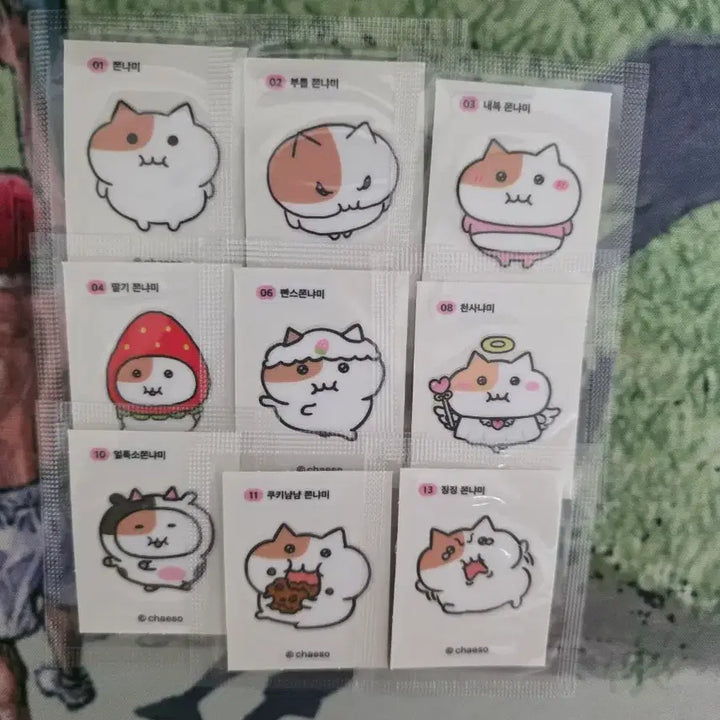[BUNJANG] Jjonnyami Sticker Collection / 쫀냐미 띠부씰 판매...6번,12번,18번,25번,30번