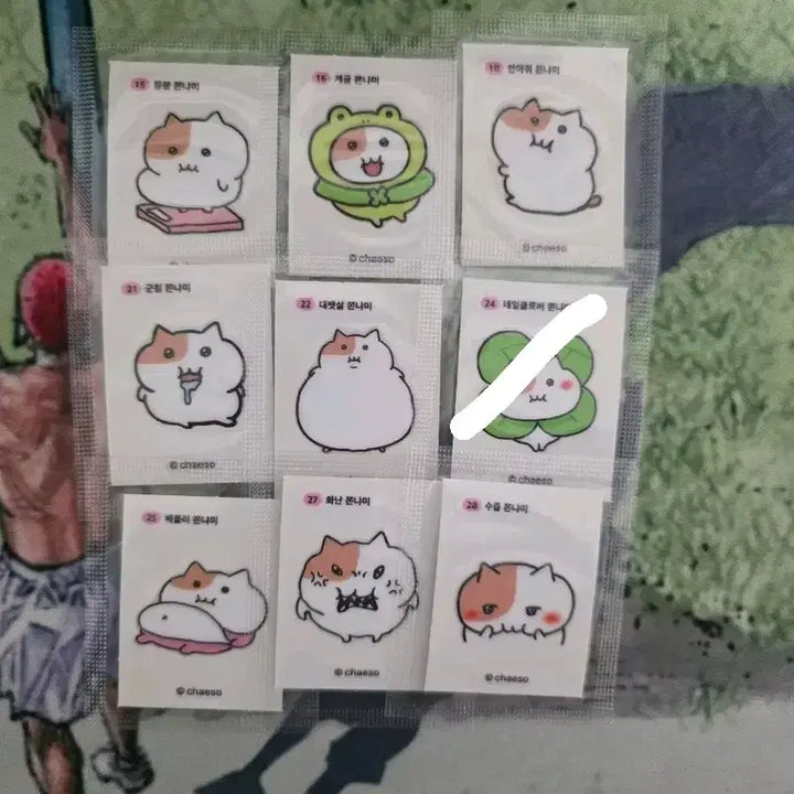 [BUNJANG] Jjonnyami Sticker Collection / 쫀냐미 띠부씰 판매...6번,12번,18번,25번,30번