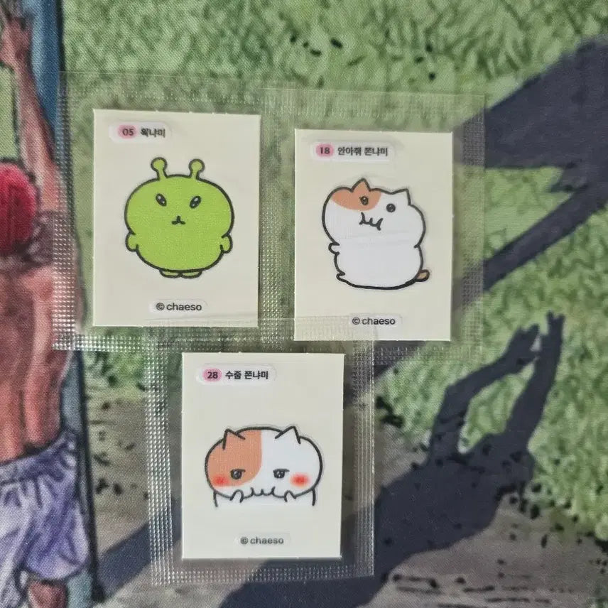 [BUNJANG] Jjonnyami Sticker Collection / 쫀냐미 띠부씰 판매...5번,7번,9번,16번,17번,18번,28번