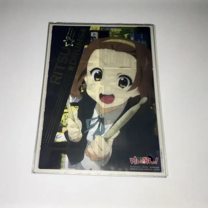 [BUNJANG] K-ON! Ritsu Tainaka Clear Poster Card Carddas / 케이온 클리어 포스터 카드 카드다스 리츠