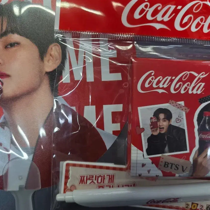 [BUNJANG] Coca-Cola V BTS Stationery &amp; Fan / 코카콜라 뷔 문구&amp;부채