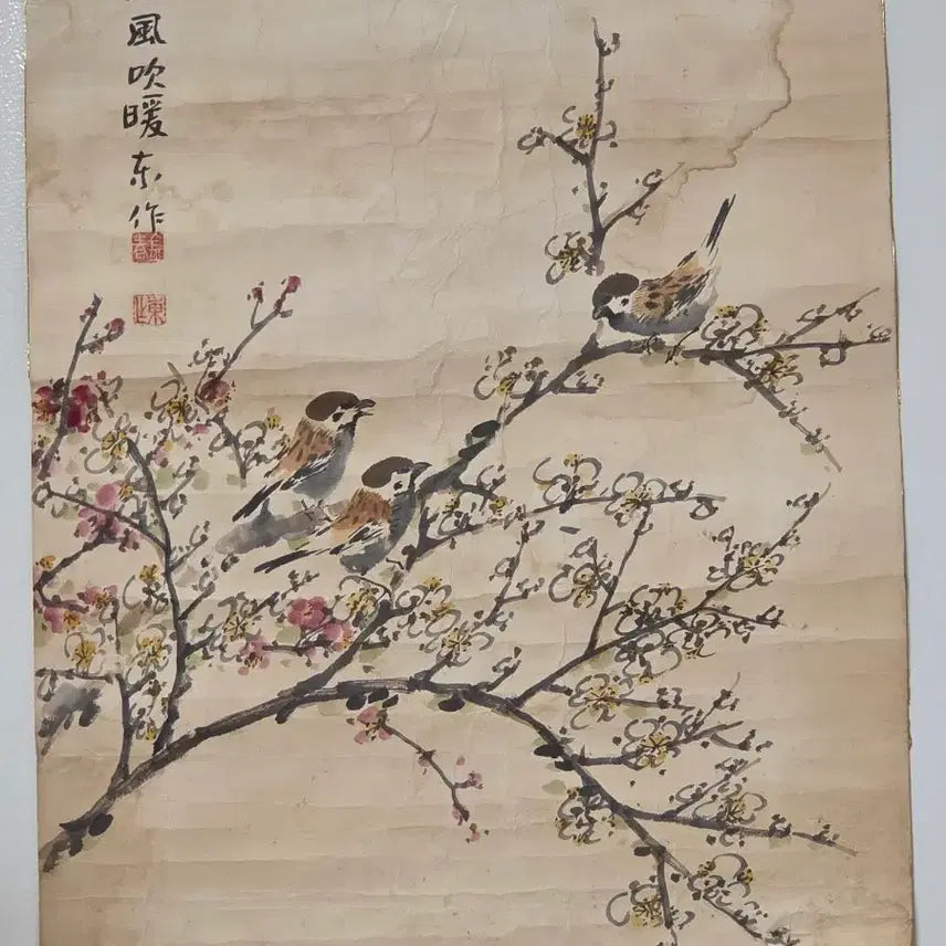 [BUNJANG] Korean Traditional Painting - Bird and Flower Painting / 동양화 화조도