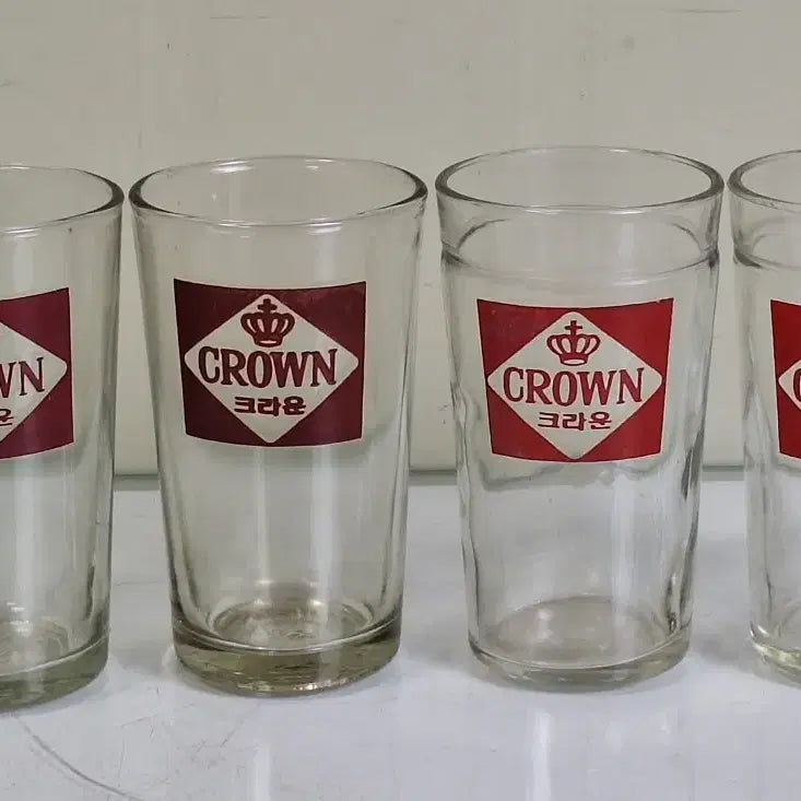 [BUNJANG] Vintage Beer Glass Set (24 pieces) / 근대사 수집 자료 옛날 민속품 고전잔 맥주잔 유리잔 24개