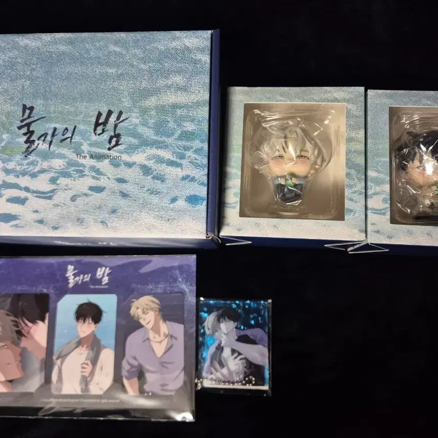 [BUNJANG] Night of the Beach Wave Set Taezu/Euhyeon Figures &amp; Goods Bundle / 물가의 밤 물결세트 소요모 애니메이션 굿즈 태주 의현 피규어 물밤