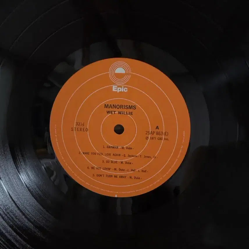 [BUNJANG] Wet Willie Manorisms LP Vinyl / (웻 윌리)Wet Willie - Manorisms LP
