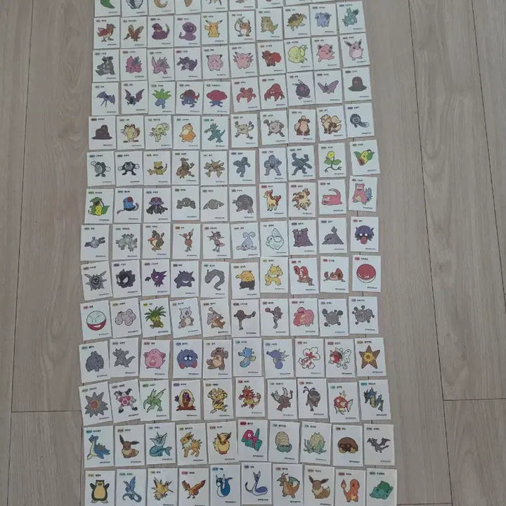 [BUNJANG] Pokemon Stickers Gen 1 (150pcs) &amp; Gen 2 (116pcs) Bundle Set / 포켓몬 띠부씰 1세대 150장과 2세대 116종 전종 일괄판매합니다