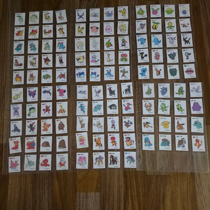 [BUNJANG] Pokemon Stickers Gen 1 (150pcs) &amp; Gen 2 (116pcs) Bundle Set / 포켓몬 띠부씰 1세대 150장과 2세대 116종 전종 일괄판매합니다
