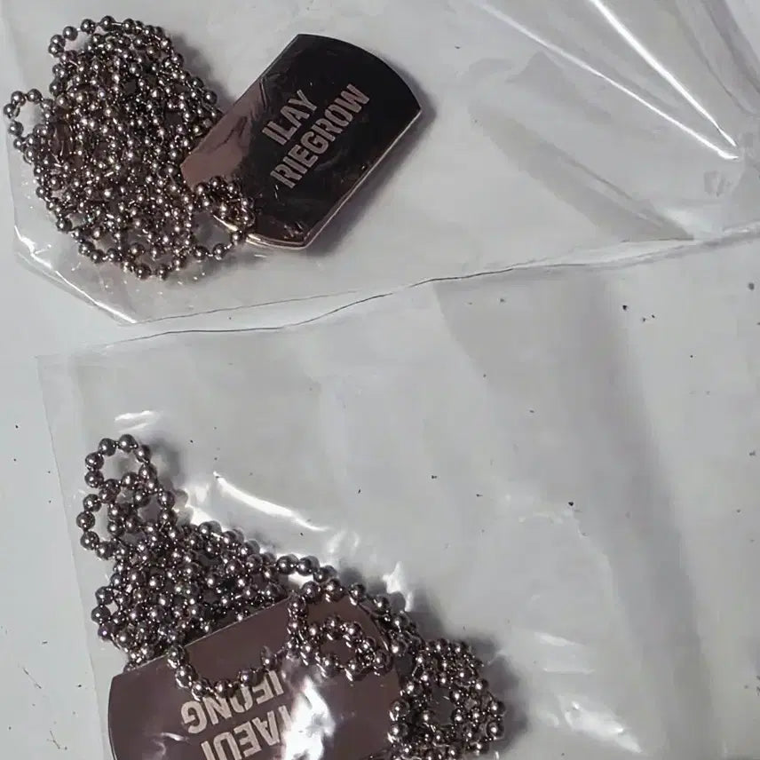 [BUNJANG] Aco Drama CD Reservation Limited Edition Rei and Jeong Taeui Dog Tag Necklace / 유우지 패션 일레이 정태의 군번줄/아코 드씨 예약 한정