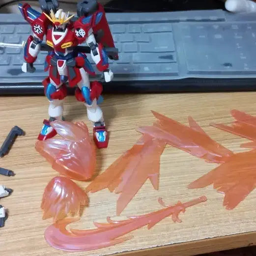 [BUNJANG] HG Build Series Jim Sniper K9 &amp; Shin Burning Gundam (Pre-Assembled) / =가조립= HG빌드 시리즈 짐 스나이퍼 K9,신 버닝건담