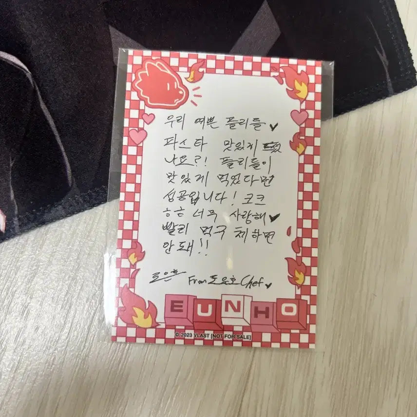 [BUNJANG] PLAVE Aniverse Slogan + Eunho Handwritten Letter / 플레이브 애니플러스 슬로건 + 은호 손편지