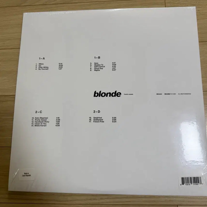 [BUNJANG] Frank Ocean Blonde LP / 프랭크 오션 blonde lp