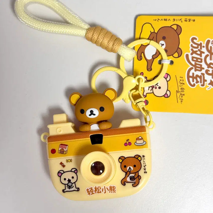 [BUNJANG] Rilakkuma Beam Camera Keychain Yellow / 리락쿠마 빔 카메라 키링 옐로우